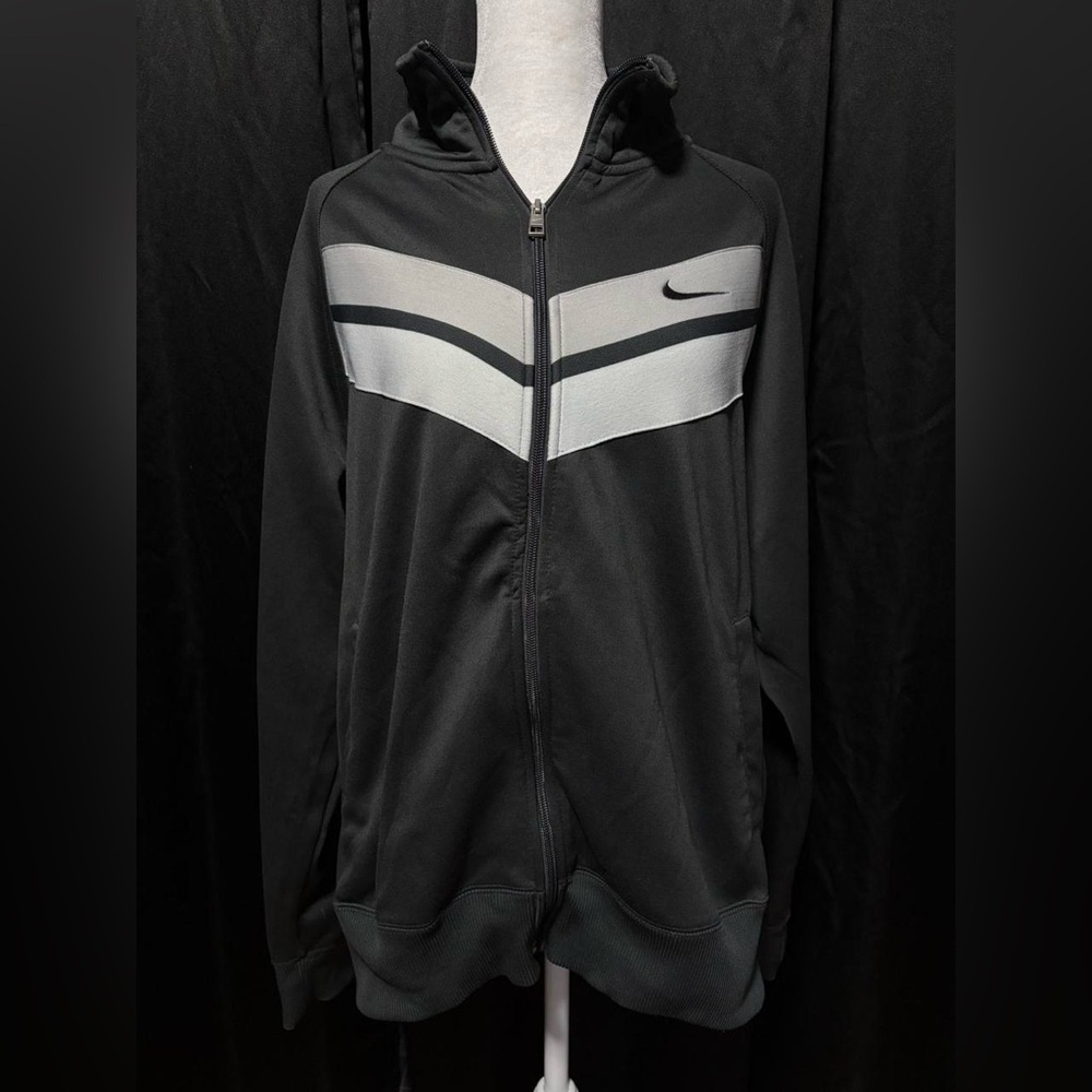 Nike Black and Gray Athletic Jacket